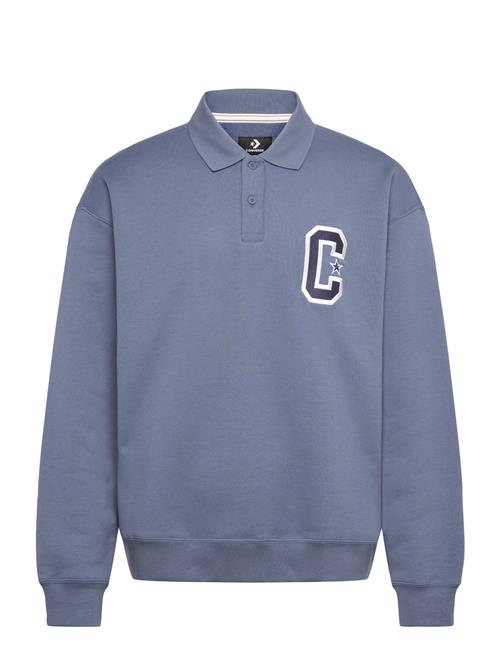 Retro Collared Crew Converse Egret Converse Blue