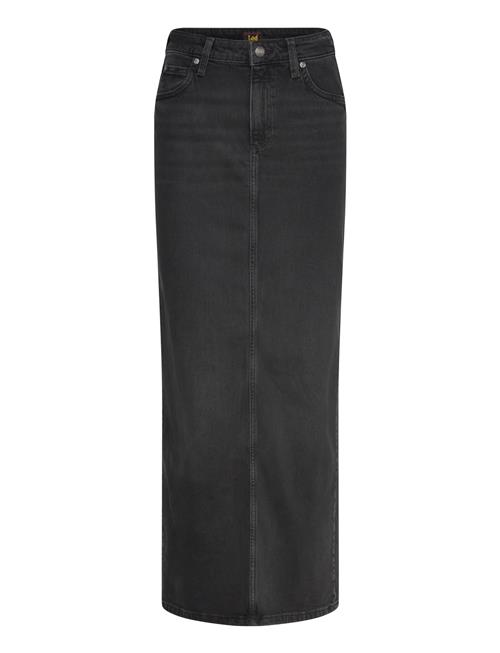Back Slit Maxi Skirt Lee Jeans Black