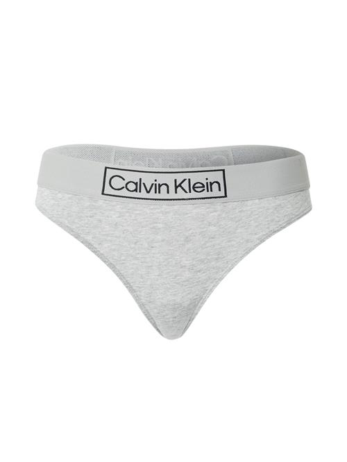 Calvin Klein Underwear String  grå-meleret / sort