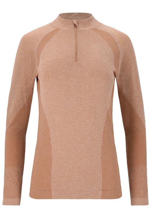 ENDURANCE Funktionsbluse 'Halen'  brun / lysebrun