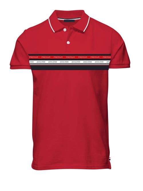 JACK & JONES Bluser & t-shirts 'Willow'  rød / sort / hvid