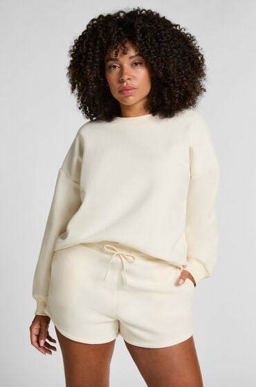 Hunkemöller Short sporty fleece Hvid