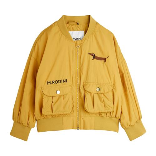 Mini Rodini Dog Nylon Baseball-jakke Beige 116/122 cm  Beige  116/122 cm  unisex