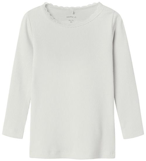 Name It Bluse - Rib - Noos - NmfKab - Cloud Dancer