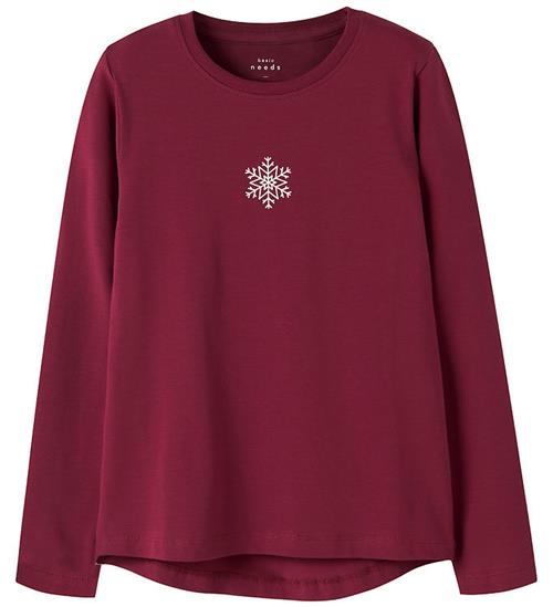 Name it Bluse - NkfVix - Burgundy/Snowflake