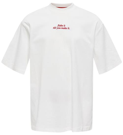 Kids Only T-shirt - KogBabette - Cloud Dancer/Croissant