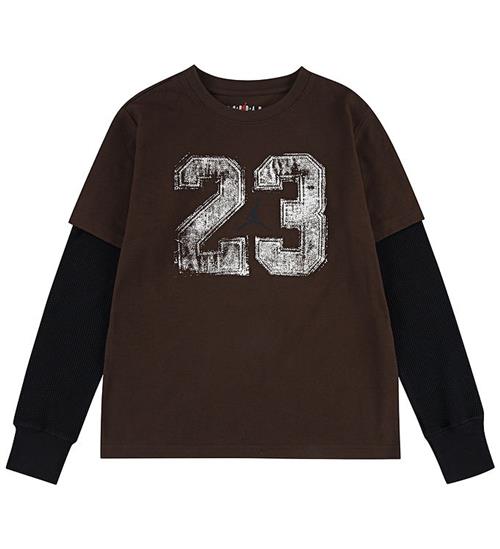 Jordan Bluse - Baroque Brown m. Hvid