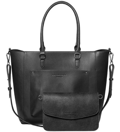 Rosemunde Shopper m. Clutch - Black/Black Oxid