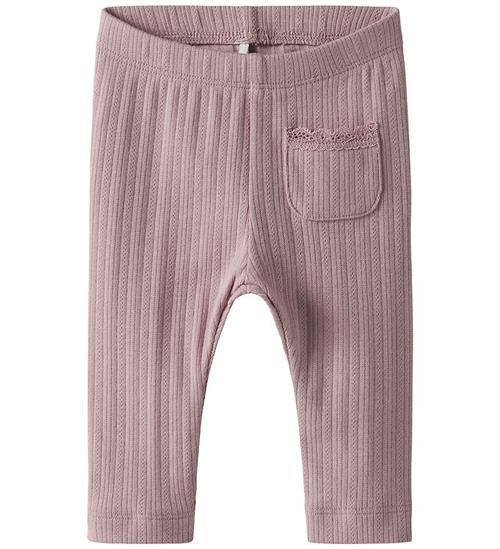 Name It Leggings - Rib - NbfSiva - Keepsake Lilac