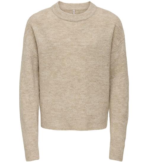 Kids Only Bluse - Strik - KogCamilla - Stone/ Melange