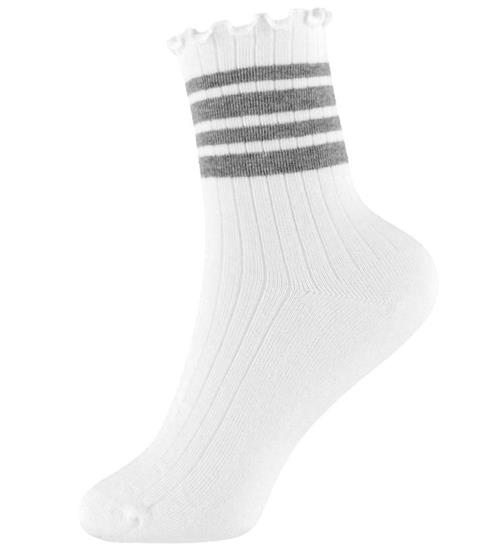 Name It Strømper - NkfSille - Bright White/Grey Melange