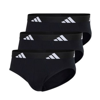 adidas 3P Active Flex Cotton Brief Sort bomuld Large Herre