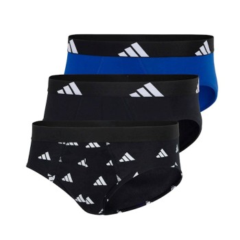 adidas 3P Active Flex Cotton Brief Sort/Blå bomuld XX-Large Herre