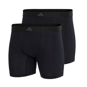 adidas 2P Active Flex Cotton Ergonomic Boxer Brief Sort bomuld Small Herre