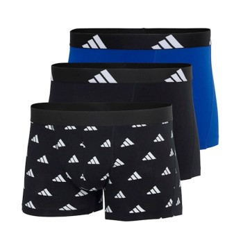 adidas 3P Active Flex Cotton Trunk Sort Mønster bomuld Medium Herre