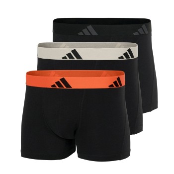 adidas 3P Active Flex Cotton Trunk Orange/Sort bomuld Medium Herre