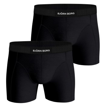 Björn Borg Bjorn Borg Premium Cotton Stretch Boxer 1298 2P Sort økologisk bomuld X-Large Herre
