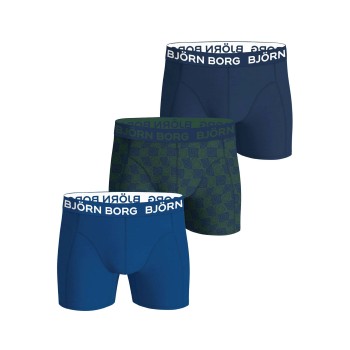 Björn Borg 3P Cotton Stretch Boxers Flerfarvet-2 bomuld X-Large Herre
