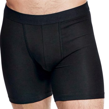 Bread & Boxers Bread and Boxers Brief Boxer Long Leg 3P Sort økologisk bomuld X-Large Herre