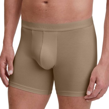 Se Calida Natural Cooling Extended Boxer Beige tencel XX-Large Herre ved Timarco