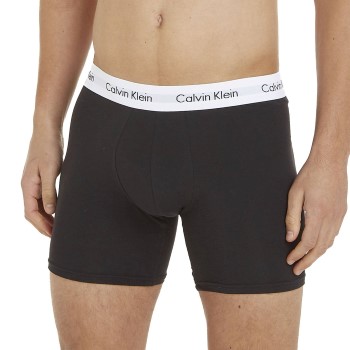 Calvin Klein 3P Cotton Stretch Boxer Brief Sort bomuld Large Herre