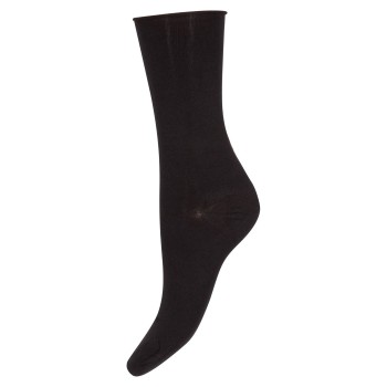 Decoy Strømper Fine Knit Cotton Socks Sort Strl 37/41 Dame