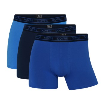 Dovre 3P Organic Cotton Boxers Blå Mønster økologisk bomuld Large Herre