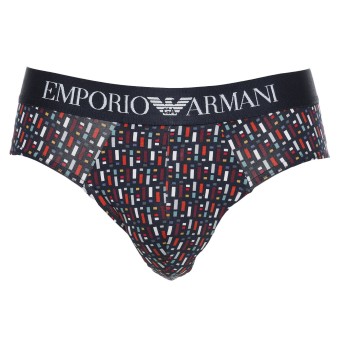 Emporio Armani Armani Cotton Stretch Print Briefs 2P Ulig Farve bomuld X-Large Herre