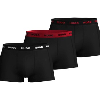 HUGO 3P Triplet Trunk Sort 992 bomuld Large Herre