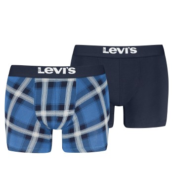 Levis 2P Argyle Check Boxer Blå bomuld X-Large Herre