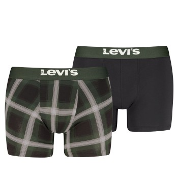 Levis 2P Argyle Check Boxer Grøn bomuld X-Large Herre