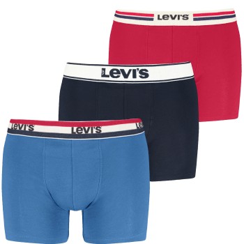 Levis 3P Gift Icon Combi Boxer Blå/Rød bomuld X-Large Herre