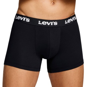 Levis 2P Repeat Logo Boxer Brief Sort bomuld Medium Herre