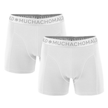 Muchachomalo 2P Cotton Stretch Basic Boxers Hvid bomuld Medium Herre
