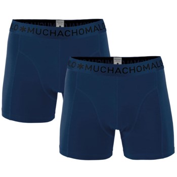 Muchachomalo 2P Cotton Stretch Basic Boxers Marineblå bomuld Large Herre