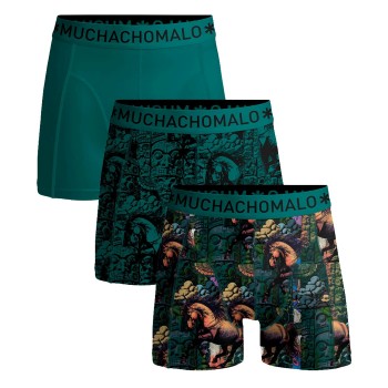 Muchachomalo 3P Cotton Stretch Boxer Flerfarvet-2 bomuld X-Large Herre