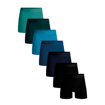 Muchachomalo 7P Hello Moonlight Boxer Blå/Turkise Bambus X-Large Herre