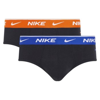 Nike 2P Everyday Cotton Stretch Briefs Blå/Orange bomuld Medium Herre