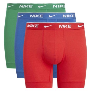 Nike 6P Everyday Essentials Cotton Stretch Boxer Rød/Grøn bomuld X-Large Herre