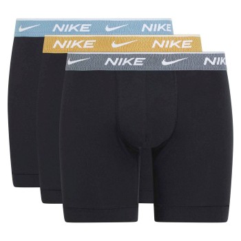 Nike 3P Everyday Essentials Cotton Stretch Boxer Grå/Blå bomuld Large Herre