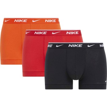 Nike 3P Everyday Essentials Cotton Stretch Trunk Orange/Rød bomuld Medium Herre
