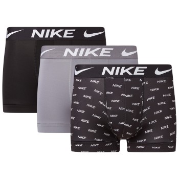 Nike 6P Everyday Essentials Micro Trunks Grå/Sort nylon X-Large Herre