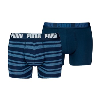 Puma 2P Heritage Stripe Boxer Jeansblå bomuld X-Large Herre