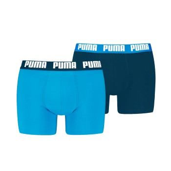 Puma 2P Men Everyday Basic Boxer Marine/Blå bomuld Large Herre