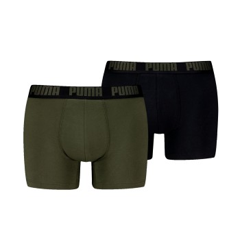 Puma 2P Men Everyday Basic Boxer Militærgrøn  bomuld Small Herre