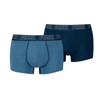 Puma 2P Men Everyday Trunks Blå bomuld Medium Herre