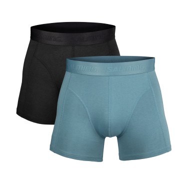 Salming 2P Boxer Briefs Sort/Blå Large Herre