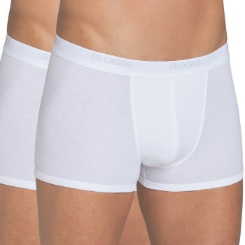 Sloggi 2P For Men Basic Short Hvid bomuld Medium Herre