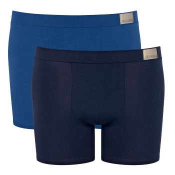 Sloggi 2P Men GO Natural Short Blå bomuld Small Herre