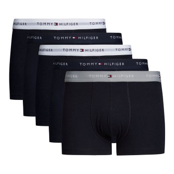 Tommy Hilfiger 5P Signature Cotton Essential Trunk Hvid/Marine bomuld XX-Large Herre